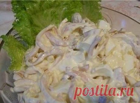 Салаты из кальмаров МНОГО РЕЦЕПТОВ