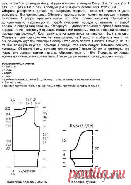 Ажурная кофточка спицами » Ниткой - вязаные вещи для вашего дома, вязание крючком, вязание спицами, схемы вязания