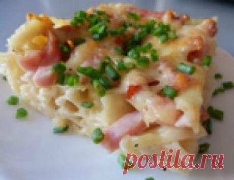 Макаронная запеканка «Ленивая» (макароны не варим!) от Ipola