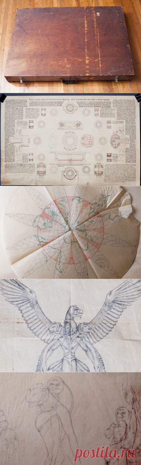 Загадочный чемодан с изображениями пришельцев нашли среди мусора / Моя Планета