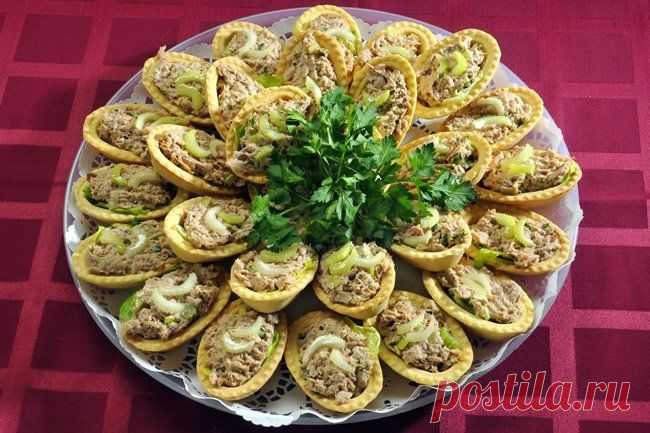 Тарталетки с начинкой, рецепты.