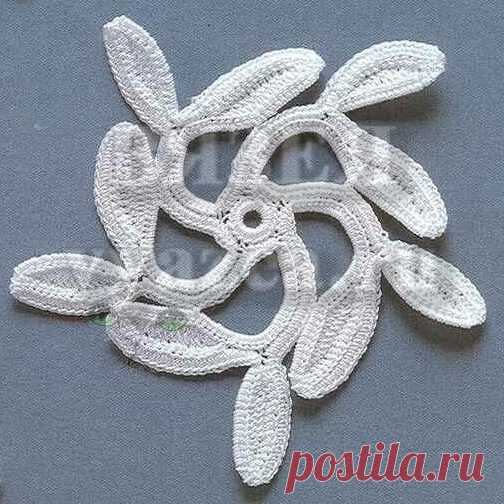 Ирландское кружево крючком схемы в отличном качестве