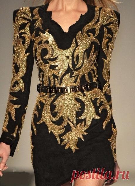 Look! Черно-золотые платья! — Модно / Nemodno