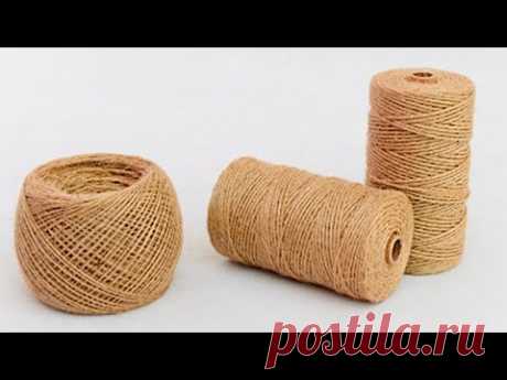 7 ideas for jute wicker baskets | DIY Jute Wicker Basket - YouTube