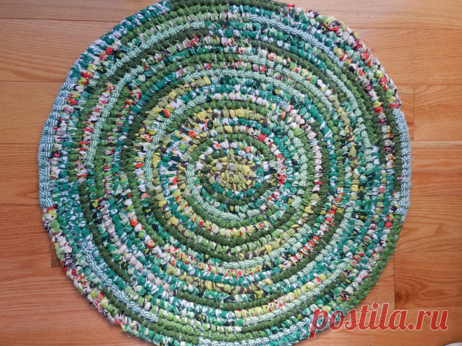 Плетение коврика при помощи иглы | NataliyaK | Яндекс Дзен