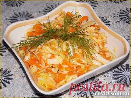 Быстрый способ засолки капусты | Со вкусом