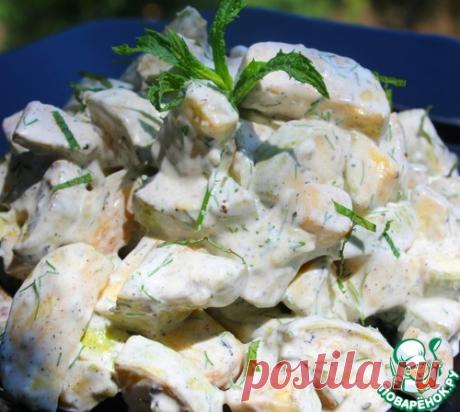 Диетический салат-закуска из кабачков - кулинарный рецепт