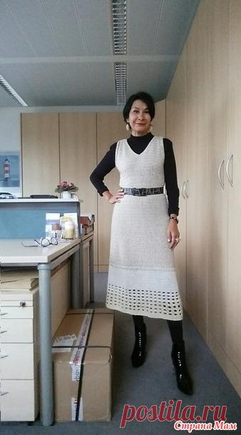 Летний сарафан песочного цвета. Крючок. I. Horn - Вязание - Страна Мам