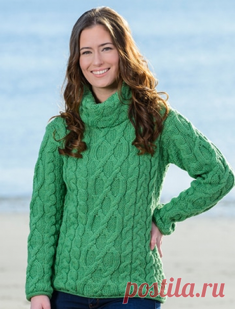 Irish Sweaters, Wool hoodie, turtleneck sweaters | Aran Sweater Market