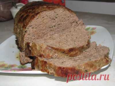 Мясной хлеб из индейки с куриной печенью : Вторые блюда