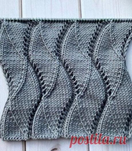 Узор спицами