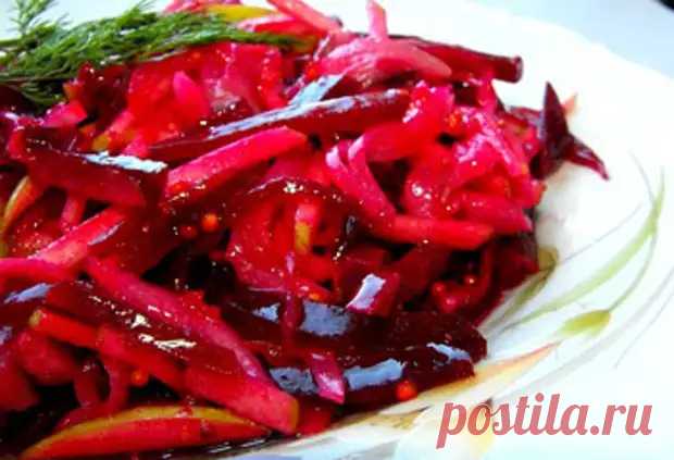 Салаты из свеклы и яблок — просто, дешево и вкусно - Цветочки - медиаплатформа МирТесен