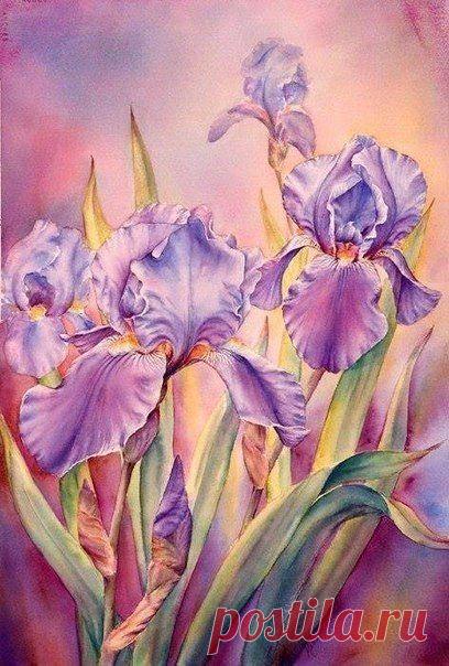 Цветочные акварели / Удивительное искусство