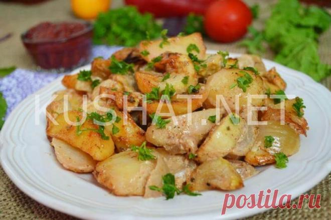 Картошка с кабачками в духовке. Пошаговый рецепт с фото - Кушать нет