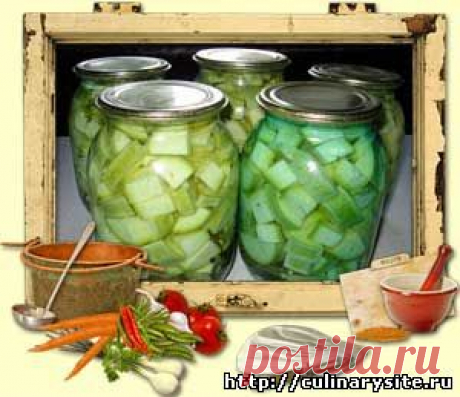 Консервированные кабачки на зиму - Рецепт приготовления