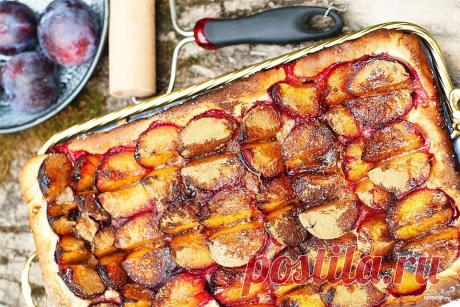 Открытый сливовый пирог - пошаговый кулинарный рецепт на Повар.ру