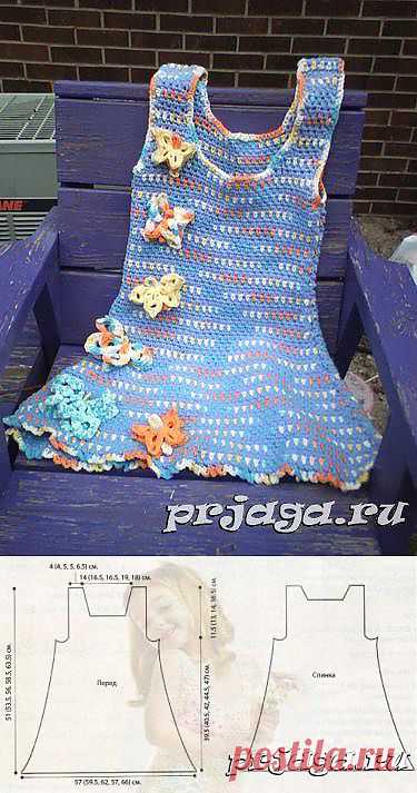 Летнее платье с бабочками