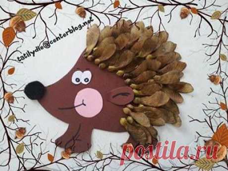 Творческое занятие &quot;ПОДЕЛКИ из ПРИРОДНОГО МАТЕРИАЛА&quot;🍂🍁