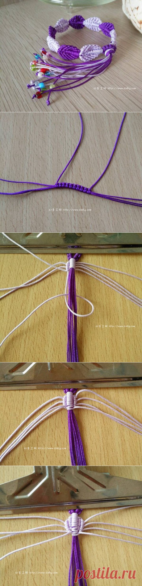Плетем браслет — Сделай сам, идеи для творчества - DIY Ideas