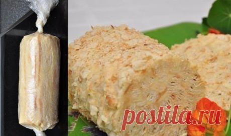 Торт «Слоеное полено»: Вкусно и очень оригинально! - Fav0rit77.ru Ингредиенты: — 500 гр бездрожжевого слоеного теста — 350 гр сливочного масла...