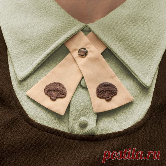Abintra // littlealienproducts: Mushroom Neck Tie // $25