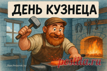 Поздравляю с профессиональным праздником! Пусть твои руки всегда будут сильными, а мастерство — бесценным. Открытки на День кузнеца!