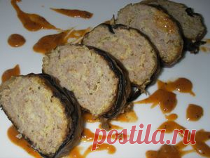 Кабачково-мясной рулет с баклажанами. Рецепт c фото, мы подскажем, как приготовить!