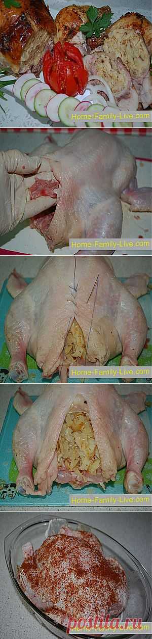 Кулинарные рецепты Курица фаршированная блинами &raquo; Кулинарные рецепты