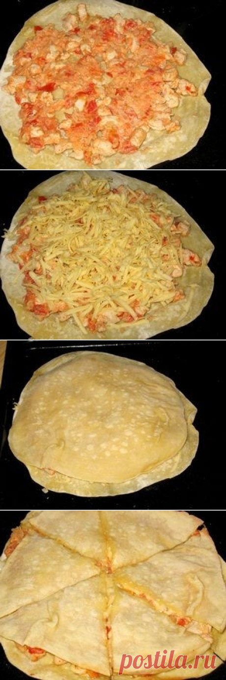 Как приготовить кесадия с курицей - рецепт, ингредиенты и фотографии