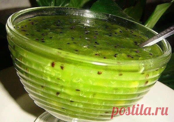 Варенье из киви очень вкусное и необычайно красивое! .
