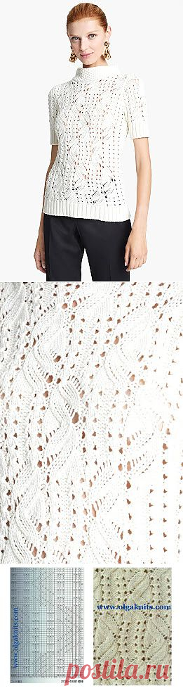 Olgaknits. Вязание на спицах и крючком!: Модели Oscar de la Renta 2013 со схемой узора.