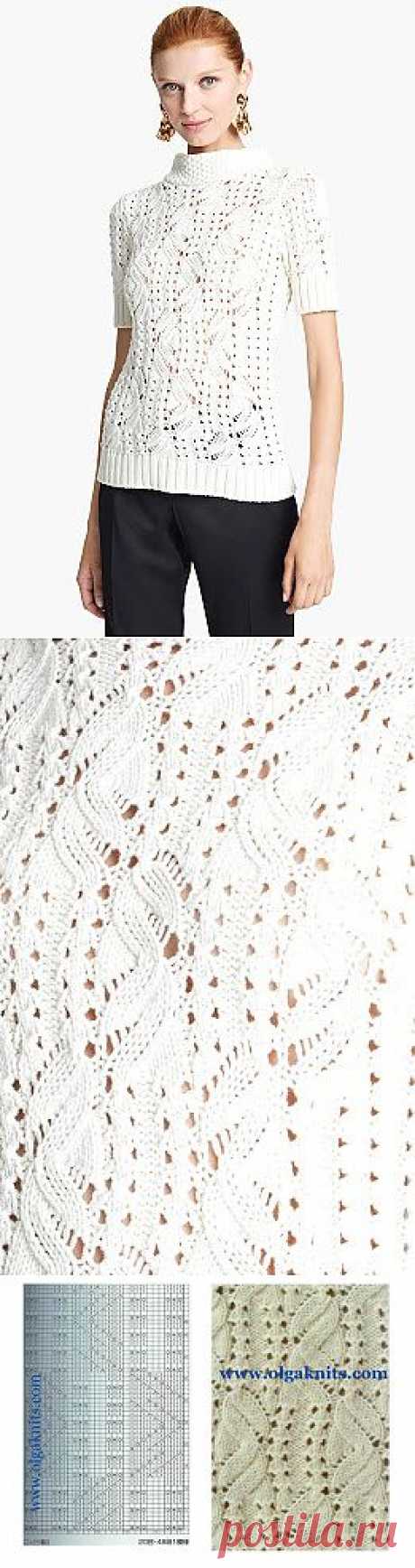 Olgaknits. Вязание на спицах и крючком!: Модели Oscar de la Renta 2013 со схемой узора.
