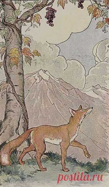 Инсценировка басни Ивана Андреевича Крылова "Лиса и виноград" для детского театра. Продолжительность сценки: 2 минуты; количество актеров: 1 или 2.