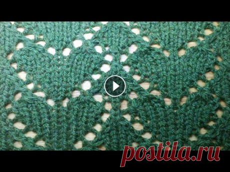 Ажур спицами  для маечки   СЕРДЕЧКИ Свяжем узор спицами по схеме...
