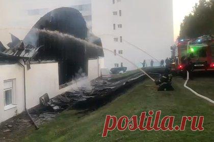 Появилось видео после пожара в санатории управделами президента в Подмосковье