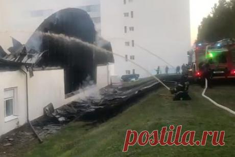 Появилось видео после пожара в санатории управделами президента в Подмосковье
