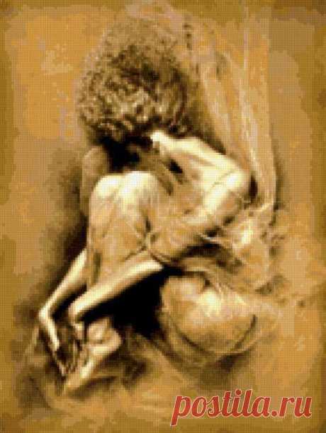 Схема вышивки «Графика в теплых тонах» - Схемы автора «kolst» - Вышивка крестом