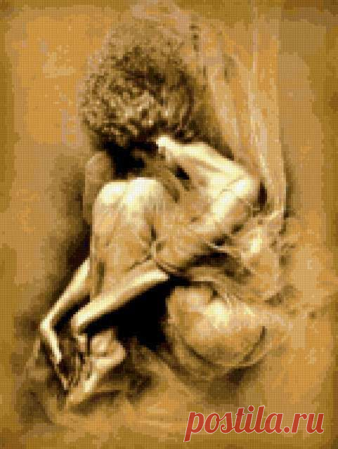 Схема вышивки «Графика в теплых тонах» - Схемы автора «kolst» - Вышивка крестом