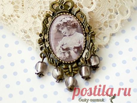 Мастер-класс по изготовлению простой броши в винтажном стиле