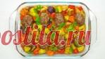 Сочные мясные котлеты с овощами в духовке