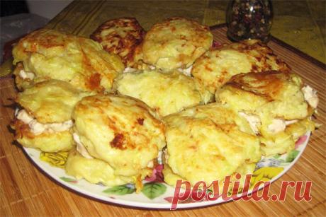 Кабачковые сендвичи с курино-сырной начинкой | мой сад заготовки