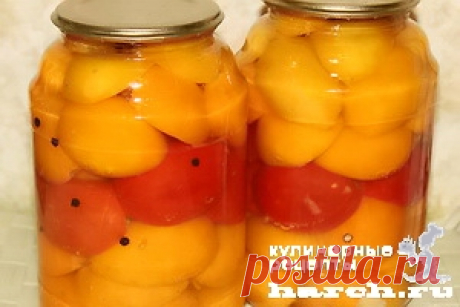 Помидоры, маринованные с маслом
Очень необычные, но невероятно вкусные помидорки. Рецепт подходит для продолговатых крепких сортов.

Ингредиенты:
Крепкие плотные помидоры среднего и небольшого размера
Чеснок, перец горошком, хрен по вкусу

Для маринада:
3,5 литра воды
1,5 стакана 9% уксуса
1,5 стакана сахара
2-3 столовые ложки соли (по вкусу)
На 1-литровую банку берется 1 столовая ложка растительного масла