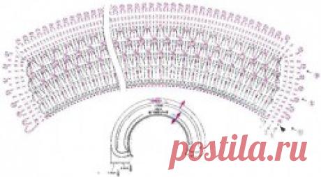 Вязаный воротник Рельефный