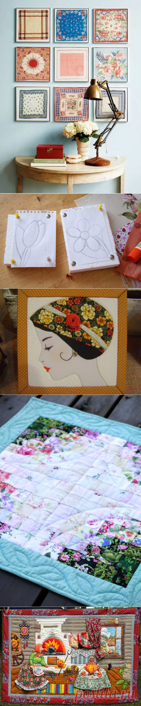 Лоскутные картины в интерьере | Роскошь и уют