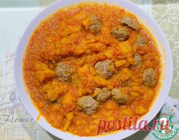 Фрикадельки в тыквенном соусом. Здравствуйте! Предлагаю приготовить фрикадельки в тыквенном, пикантным и нежным соусом. Все специи по вашему вкусу добавьте. Заходите!