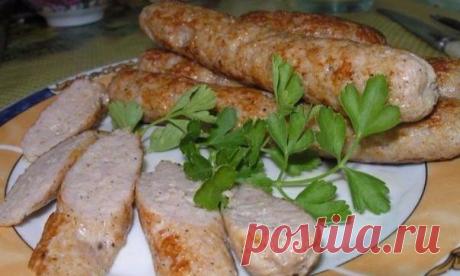 Домашние куриные колбаски
