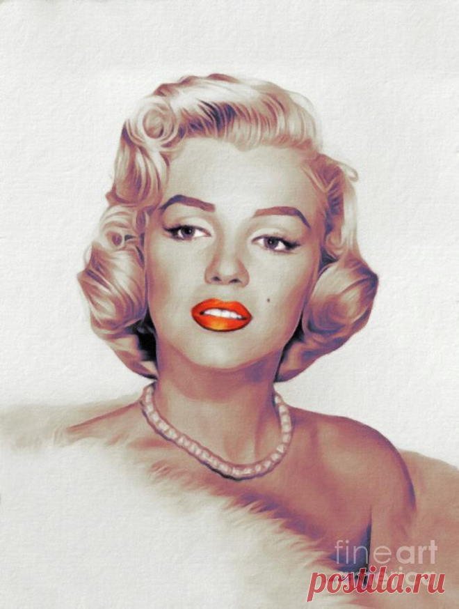 Marilyn Monroe, Actress by Esoterica Art Agency Marilyn Monroe, Actress Painting by Esoterica Art Agency