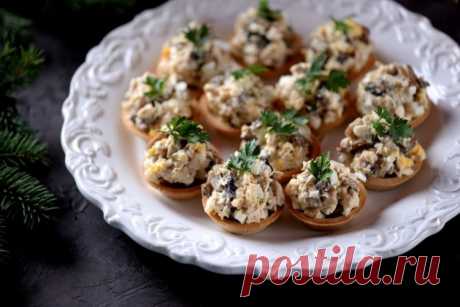15 лучших рецептов тарталеток с курицей и грибами