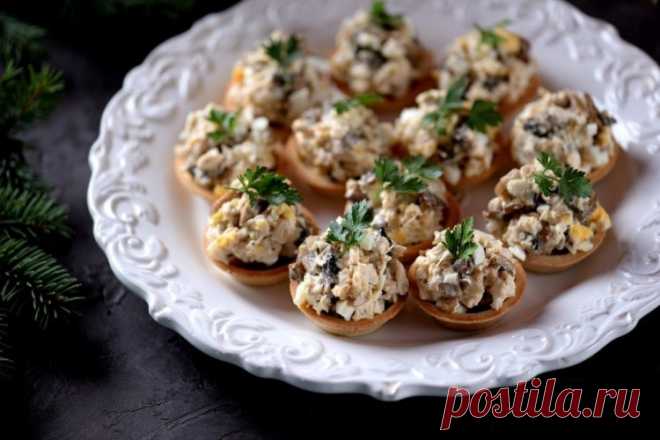 15 лучших рецептов тарталеток с курицей и грибами