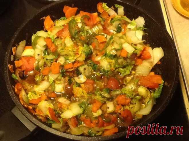 Жареная пекинская капуста с овощами и 15 похожих рецептов: фото, калорийность, отзывы